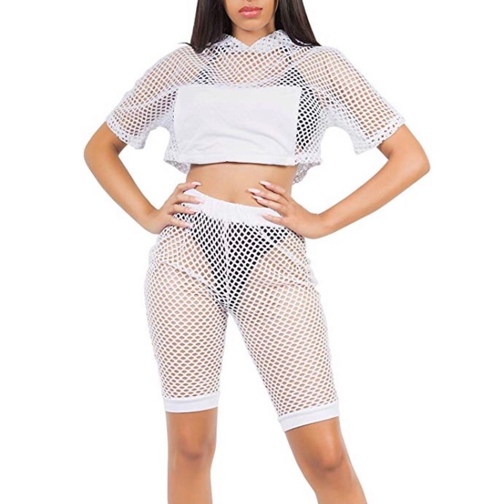 Mesh Swim Suit Cover Up